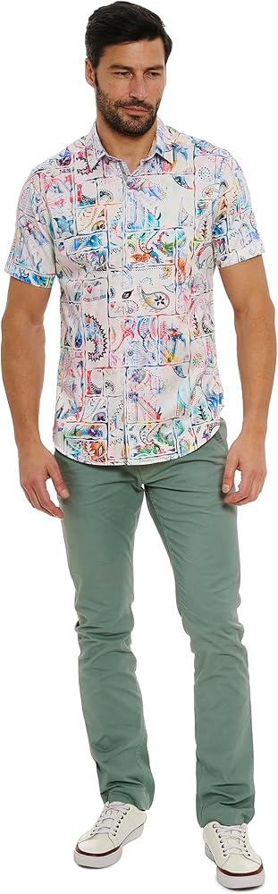 Robert Graham Men's Belize Short Sleeve Woven Shirt