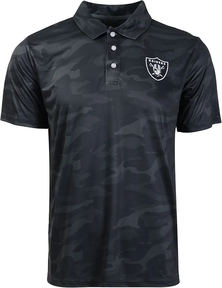 FOCO NFL Team Logo Polo Short Sleeve Polyester Shirt