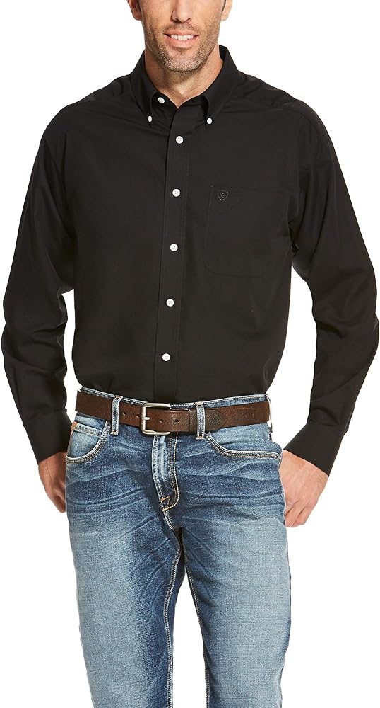 ARIAT Men's Wrinkle Free Solid Shirt