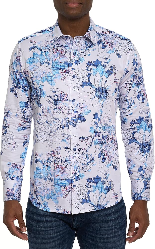 Robert Graham Men's Bernard Long Sleeve Woven Button Down Shirt