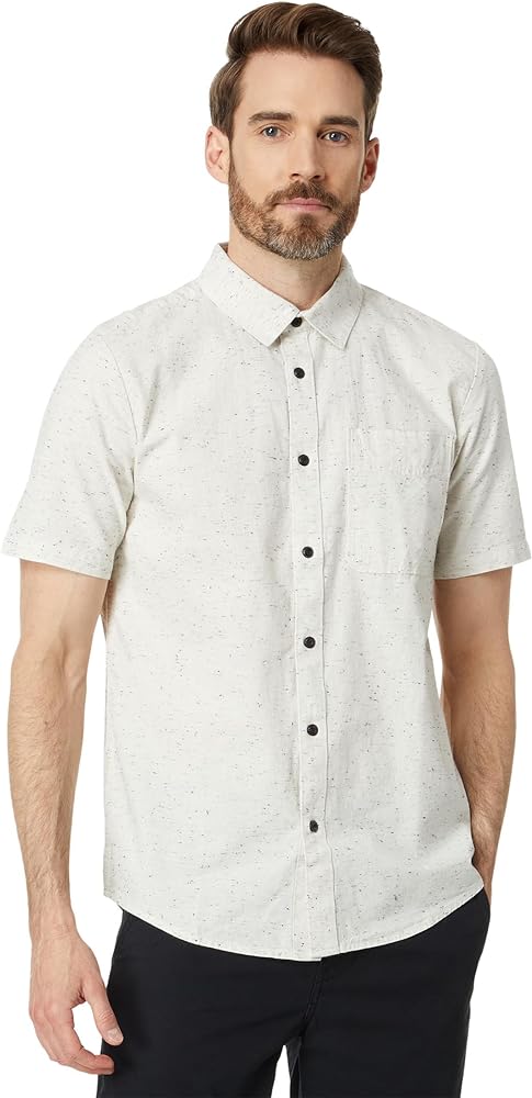 Volcom Men's Regular Date Knight Short Sleeve Classic Fit Button Down Shirt